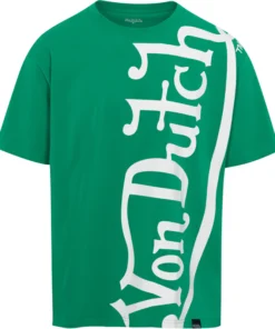 GREEN & WHITE VERTICAL LOGO SS TEE