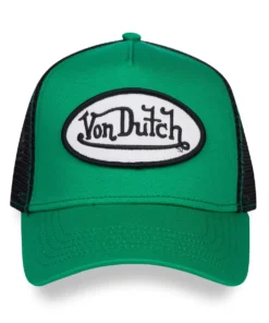 Green, Black & White Trucker