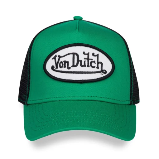 Green, Black & White Trucker