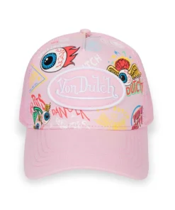 Jax Pink All-Over-Print Trucker