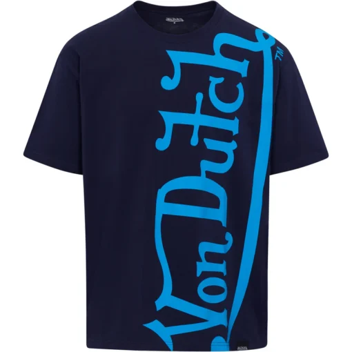 NAVY & BLUE VERTICAL LOGO SS TEE