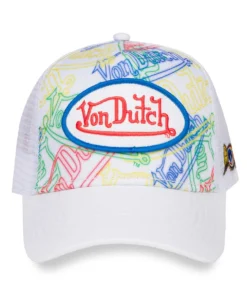 Neon Logo White Trucker