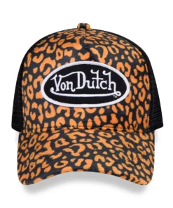 Orange Cheetah Velvet TRUCKER