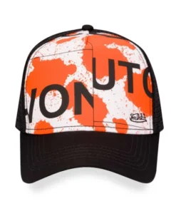 Orange Splatter Trucker