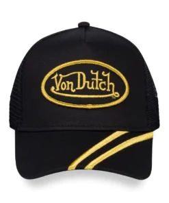 Racing Inspired Black & Gold Trucker