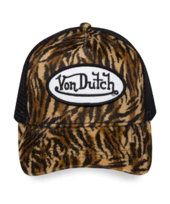 Tiger Stripe Velvet Trucker