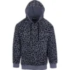 UNISEX BLUEBERRY CHEETAH PRINT HOODIE