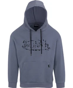 UNISEX BLUEBERRY CHEETAH WORDMARK HOODIE