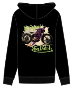 VON DUTCH BLACK BIKER HOODIE