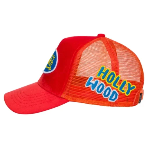 Vibrant Orange Hollywood Velvet Trucker