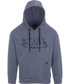 Von Dutch Blueberry Cheetah Wordmark Hoodie