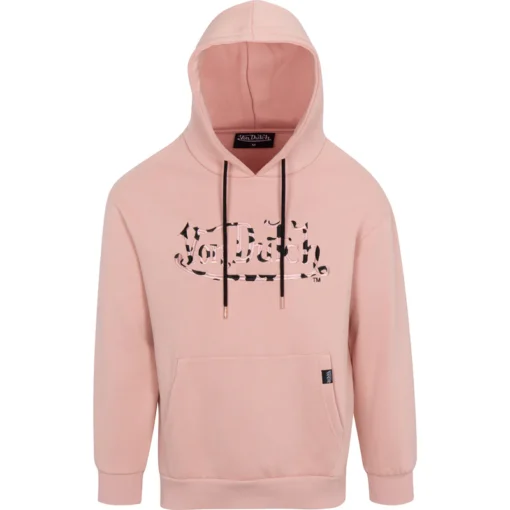 Von Dutch Cheetah Pink On Pink Hoodie