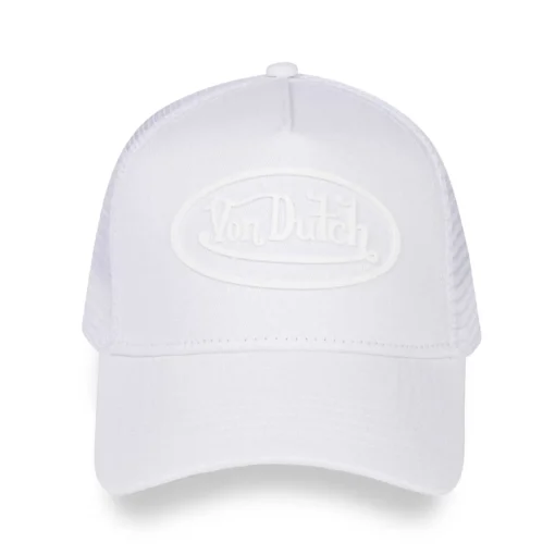 White Rubber Patch Trucker